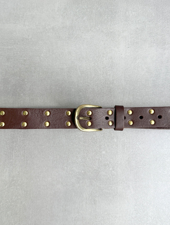 Leather Belt with studs