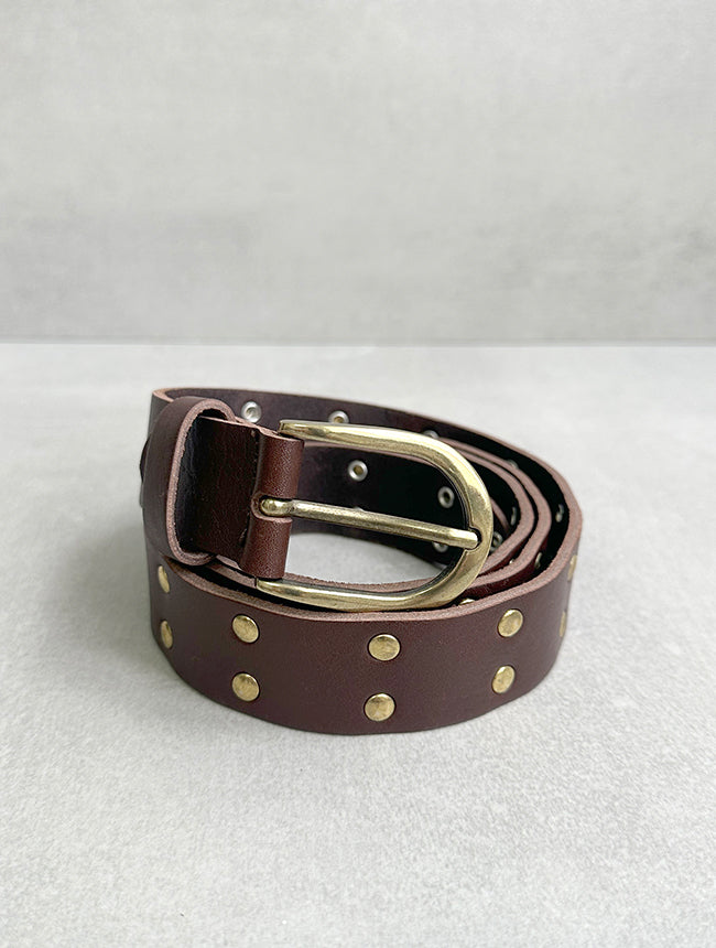 Leather Belt with studs